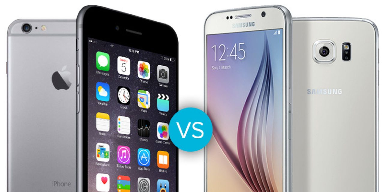 Comparing Smartphones Samsung Vs IPhone Bask